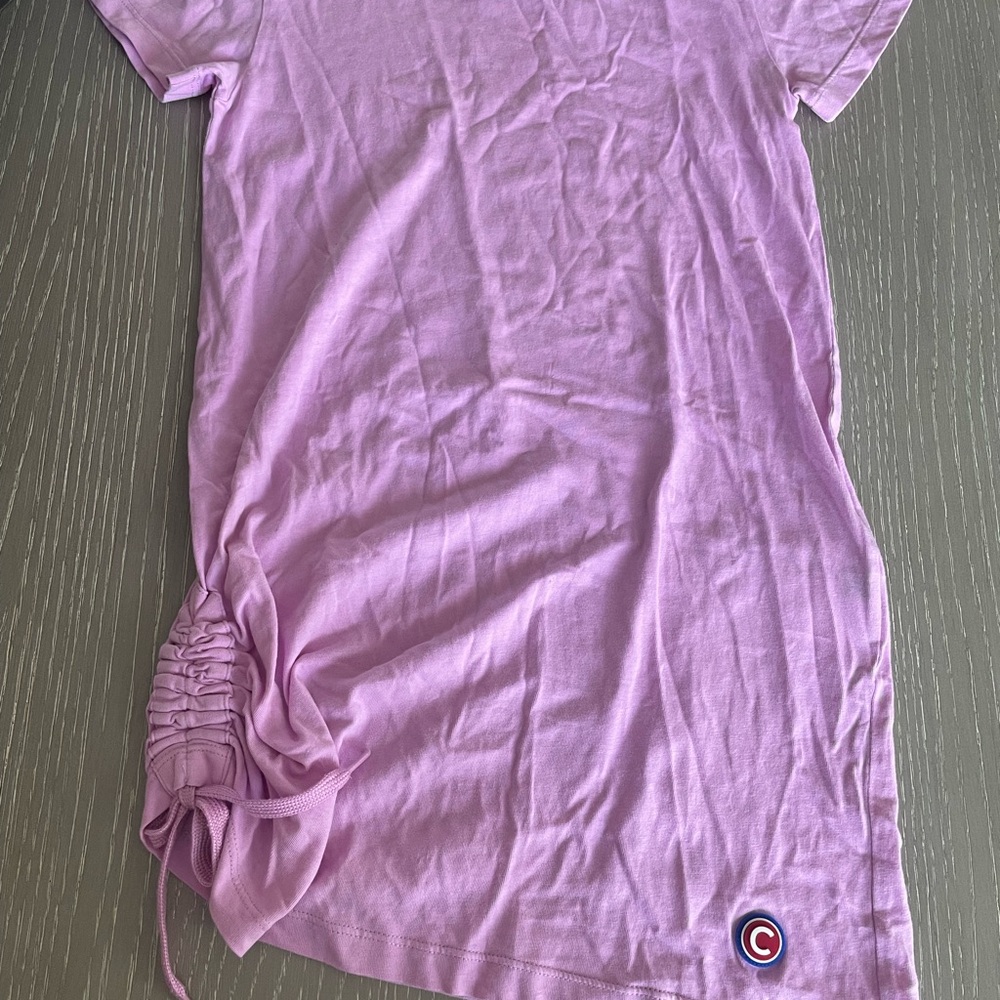ColmarPurple T-Shirt dress with Side Ruching